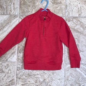 Primary brand  toddler boys red long sleeve qtr zip size 2-3